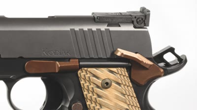 The Kodiak is a long slide 1911-style semi-auto complete with 6-inch bull barrels and chambered in 10mm.